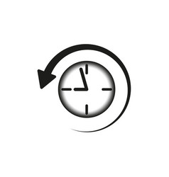 History Clock Icon Eps 10