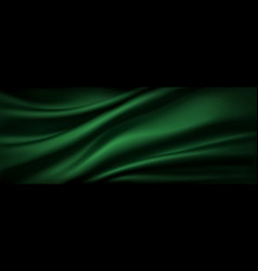 Dark Green Silk Fabric Luxury Background