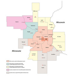 Metropolitan Area Minneapolis-saint Paul Map