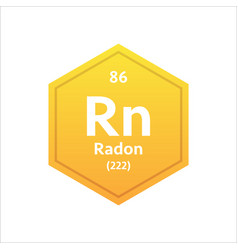 Radon Symbol Chemical Element Of The Periodic