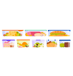 Plastic Food Container Set Transparent