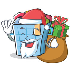 Santa Laundry Basket Character Cartoon