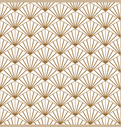 Seamless Japanese Pattern Shoji Kumiko In Golden