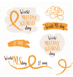 World Ms Day Concept Multiple Sclerosis Treatment