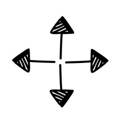 Arrow Thin All Directions Line Style Icon