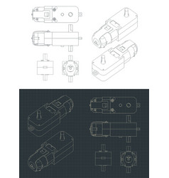 Geared Motor Dc Drawings