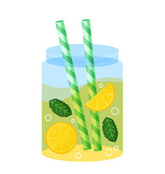 Lemonade In Glass Jar