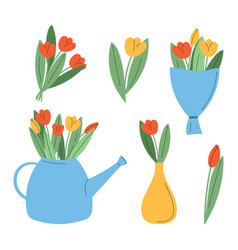 Set Of Tulips