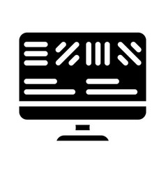 Astigmatism Test Ophthalmology Glyph Icon