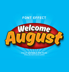 August Font Effect