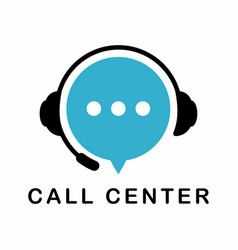 Call Center Flat Style Logo