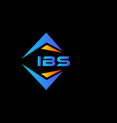 Ibs Abstract Technology Logo Design On White