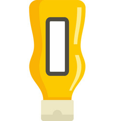 Mustard Bottle Icon Flat Isolated