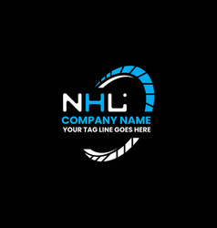 Nhl Letter Logo Design Simple And Modern