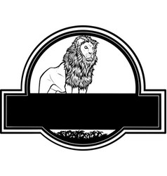 Of Monochrome Lion Logo Park