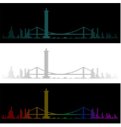 Sound Graph Style Busan Skyline