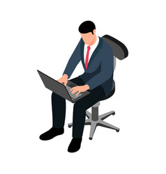 Isometric Businessman