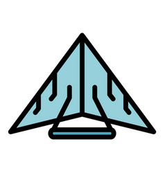 Wing Glider Icon Flat