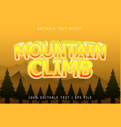 Mountain Climb Editable Text Effect 3 Dimension