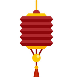 Party Chinese Lantern Icon Flat Isolated