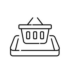 Shopping Basket On Isometric Phone Online