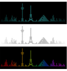 Sound Graph Style Las Vegas Skyline