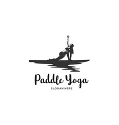 Yoga Board Silhouette Logo