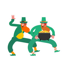 Dancing Leprechaun Dwarf With Red Beard