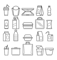 Fastfood Packing Icons