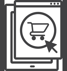 Tablet And Online Shopping In Minimal Style