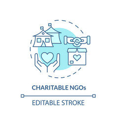 Charitable Ngos Soft Blue Concept Icon