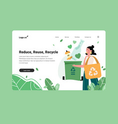 Recycling Landing Page Web Template