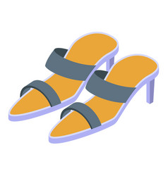 Summer High Heels Shoes Icon Isometric