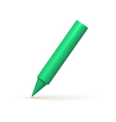 Writing Tool 3d Icon Green Pen Pencil Marker 3d