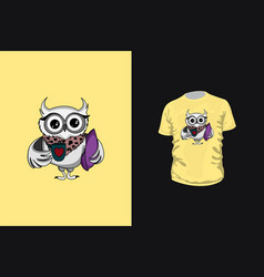 Owl Art For T-shirt Design