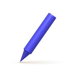 Writing Tool 3d Icon Purple Pen Pencil Marker 3d