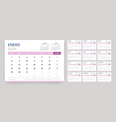 Spanish Calendar 2024 Year Corporate Planner