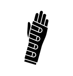 Wrist Brace Glyph Icon