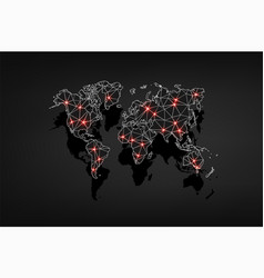 Abstract Map Of The Spread Virus