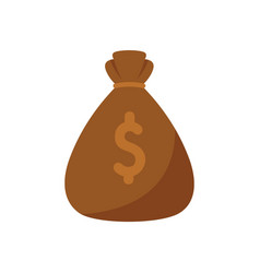 Auction Money Bag Icon Flat Price Buy