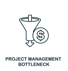 Bottleneck Icon Line Element From Project