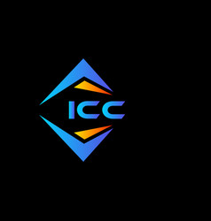 Icc Abstract Technology Logo Design On White