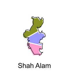 Map City Of Shah Alam Design Template High