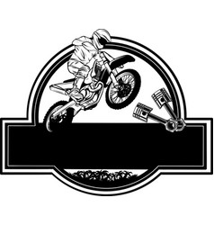 Of Monochrome Moto Cross Logo