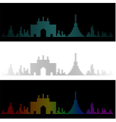 Sound Graph Style Mumbai Skyline