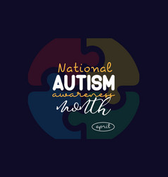 Autism Awareness Month Society Template