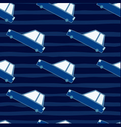 Doodle Cars Seamless Pattern Transport Wallpaper