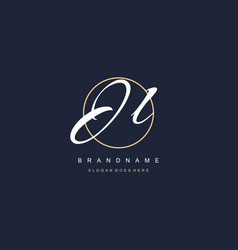 Initial Letter Jl Logo Monogram Feminine Style