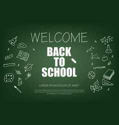 Welcome Back To School Lettering With Chalk