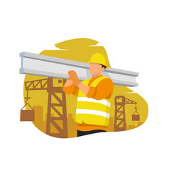 Construction Worker Flat Design